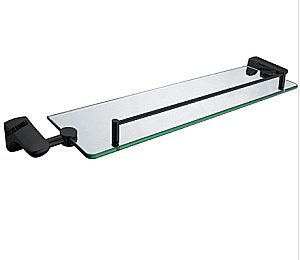 Полка CeramaLux Monelli 70011 черная матовая купить в интернет-магазине сантехники Sanbest