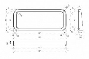 Зеркало с подсветкой Abber KRISTALL AT6702Rubin 120x50 красное в ванную от интернет-магазине сантехники Sanbest