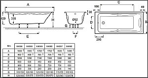 Ванна Jacob Delafon ODEON UP E6058-00 180х90 купить в интернет-магазине Sanbest