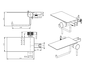 Гигиенический душ Bronze de Luxe Scandi 708/1BR бронза купить в интернет-магазине сантехники Sanbest