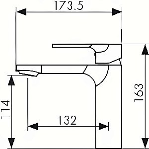 Смеситель для раковины Kaiser Linear 59011 купить в интернет-магазине сантехники Sanbest