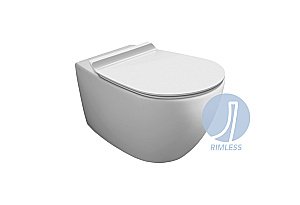 Унитаз подвесной SIMAS Vignoni VI18bi matt безободковый, белый матовый купить в интернет-магазине Sanbest