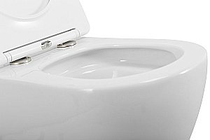 Унитаз Art&Max PARMA AM2381CHRV/SC белый, с крышкой микролифт, безободковый купить в интернет-магазине Sanbest