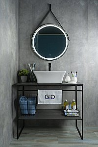 Раковина накладная Gid Geometrico 49 N9108 51121 белая купить в интернет-магазине Sanbest