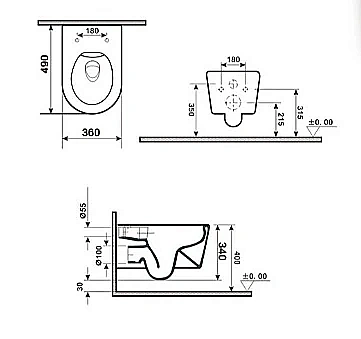Унитаз подвесной GID Tr2133TF-BUM 62301Y безободковый, слив торнадо, с крышкой микролифт, синий матовый купить в интернет-магазине Sanbest