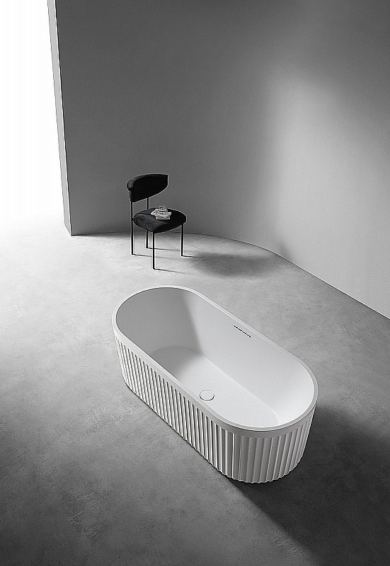 Ванна Abber Stuttgart 170x75 AM9925 белая матовая купить в интернет-магазине Sanbest