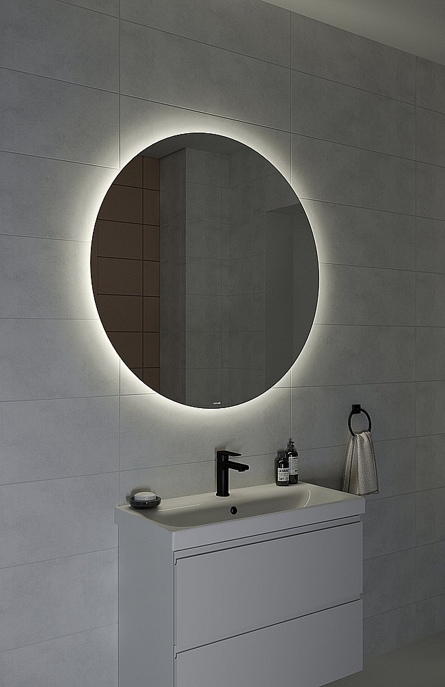 Зеркало Cersanit ECLIPSE 100x100 64145 в ванную от интернет-магазине сантехники Sanbest