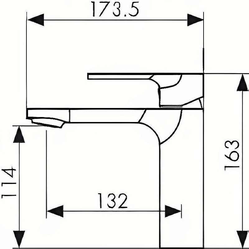 Смеситель для раковины Kaiser Linear 59011 купить в интернет-магазине сантехники Sanbest
