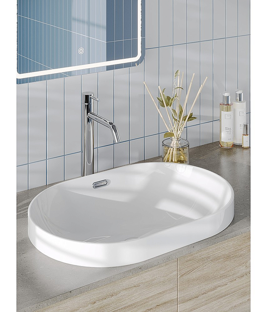 Раковина Agger ASB02600 белый глянец купить в интернет-магазине Sanbest