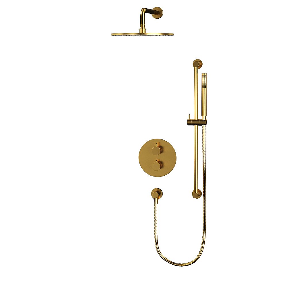 Душевая система WhiteCross Y YSET09GLB матовое золото купить в интернет-магазине сантехники Sanbest