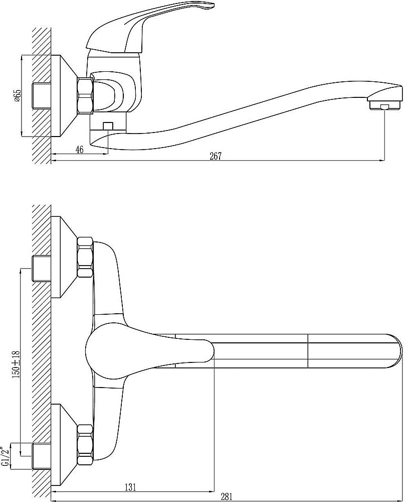 Смеситель для кухни Rossinka A A35-24 купить в интернет-магазине сантехники Sanbest