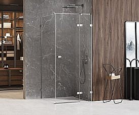 Душевой угол NEW TRENDY AVEXA EXK-1502 110х120 стекло прозрачное/профиль хром, правый купить в интернет-магазине сантехники Sanbest