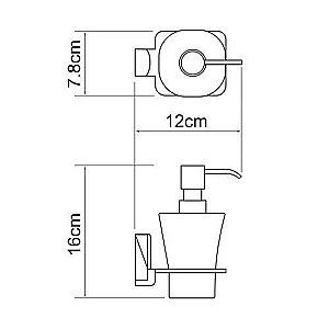 Диспенсер настенный WasserKRAFT Leine К-5099WHITE купить в интернет-магазине сантехники Sanbest