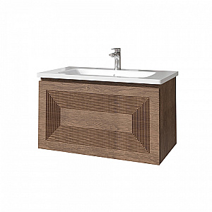 Тумба с раковиной Caprigo Modo-Quarta 100 с интегрированной ручкой, цвет на выбор для ванной в интернет-магазине Sanbest