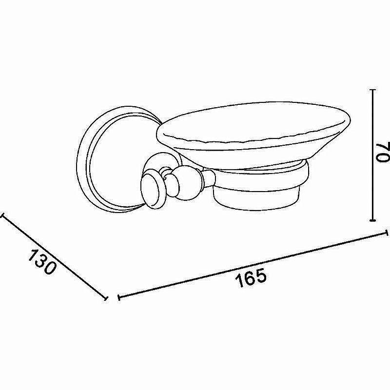 Мыльница Tiffany World Harmony TWHA106cr хром купить в интернет-магазине сантехники Sanbest