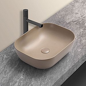 Раковина накладная Vincea 50,5 VBS-101MC капучино матовый купить в интернет-магазине Sanbest