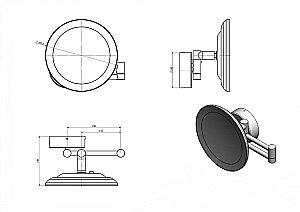 Зеркало косметическое Langberger Vico 71585-3 купить в интернет-магазине сантехники Sanbest