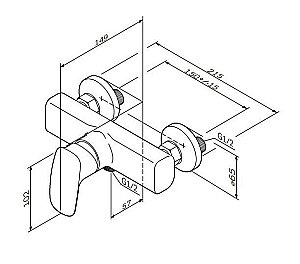 Смеситель для душа AM.PM Spirit 2.1 F71A20000 купить в интернет-магазине сантехники Sanbest