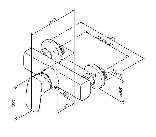 Смеситель для душа AM.PM Spirit 2.1 F71A20000 купить в интернет-магазине сантехники Sanbest