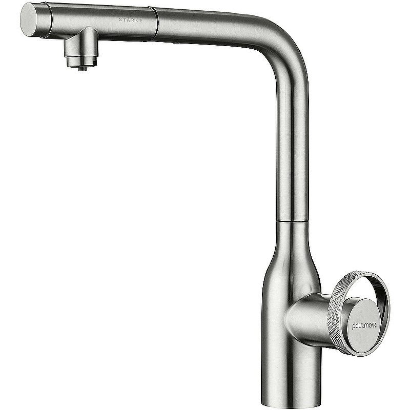Смеситель для кухни Paulmark Urban Ur213104-BS брашированная сталь купить в интернет-магазине сантехники Sanbest