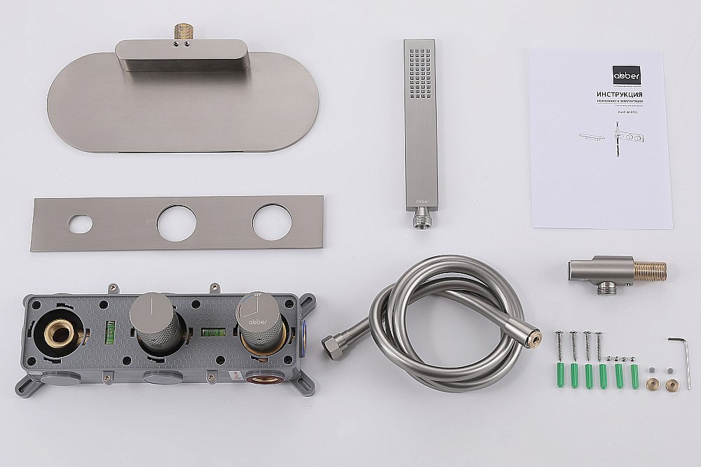 Смеситель для ванны Abber Rund AF8731SP сатин купить в интернет-магазине сантехники Sanbest