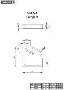 Душевой поддон Radaway Siros A Compact 80x80 купить в интернет-магазине Sanbest