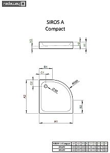 Душевой поддон Radaway Siros A Compact SBA8817-2 80x80 белый купить в интернет-магазине Sanbest
