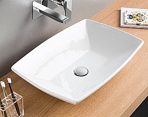 Раковина накладная Artceram Jazz 60 JZL002 01 00 белая купить в интернет-магазине Sanbest