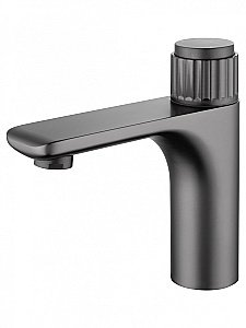 Смеситель для раковины WONZON & WOGHAND CLICK, Темный графит (WW-A40412-BGG) купить в интернет-магазине сантехники Sanbest