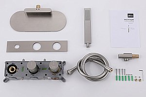 Смеситель для ванны Abber Rund AF8731SP сатин купить в интернет-магазине сантехники Sanbest