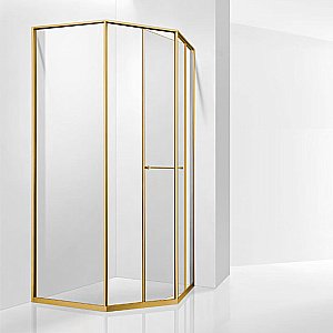 Душевой уголок RGW Stilvoll SV-82-Gb 80х120 стекло прозрачное/профиль золото купить в интернет-магазине Sanbest