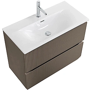 Тумба с раковиной BelBagno UNO-MINI 70 бежевая матовая для ванной в интернет-магазине Sanbest