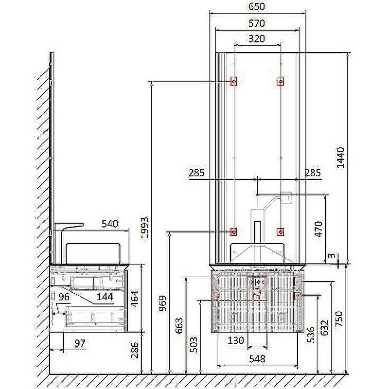Зеркало Jorno Strong 57 Str.02.57/P/A белое в ванную от интернет-магазине сантехники Sanbest
