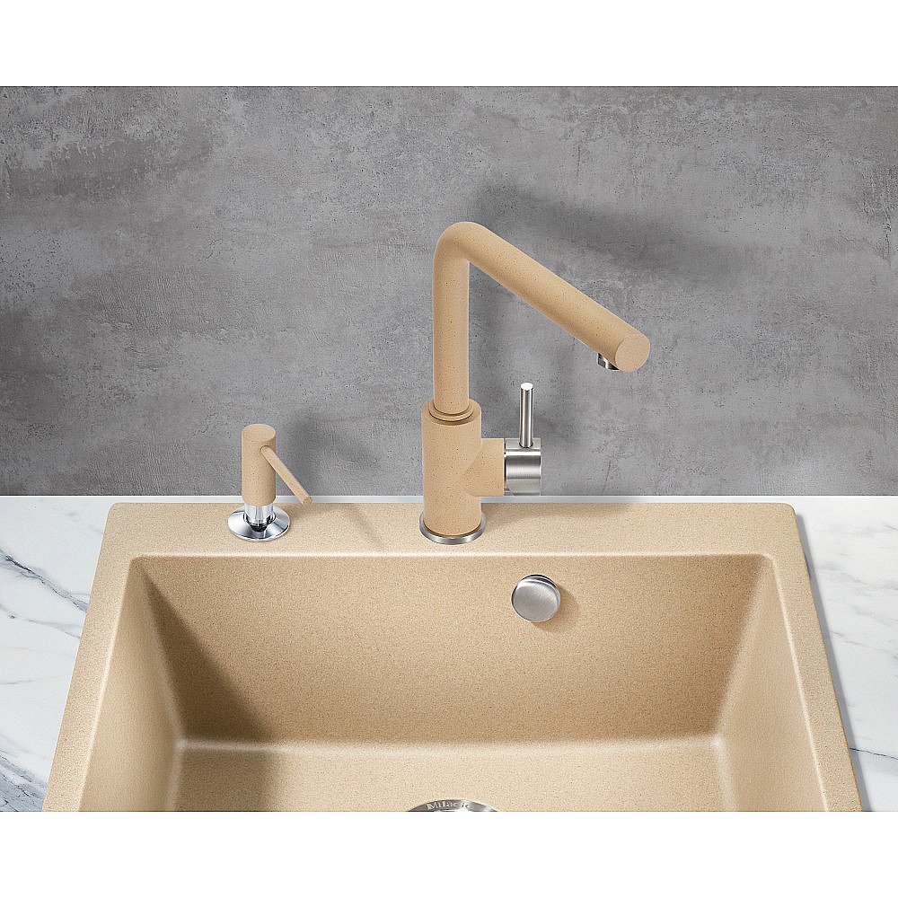 Смеситель для кухни Milacio Ultra MCU.555.BG бежевый/хром купить в интернет-магазине сантехники Sanbest