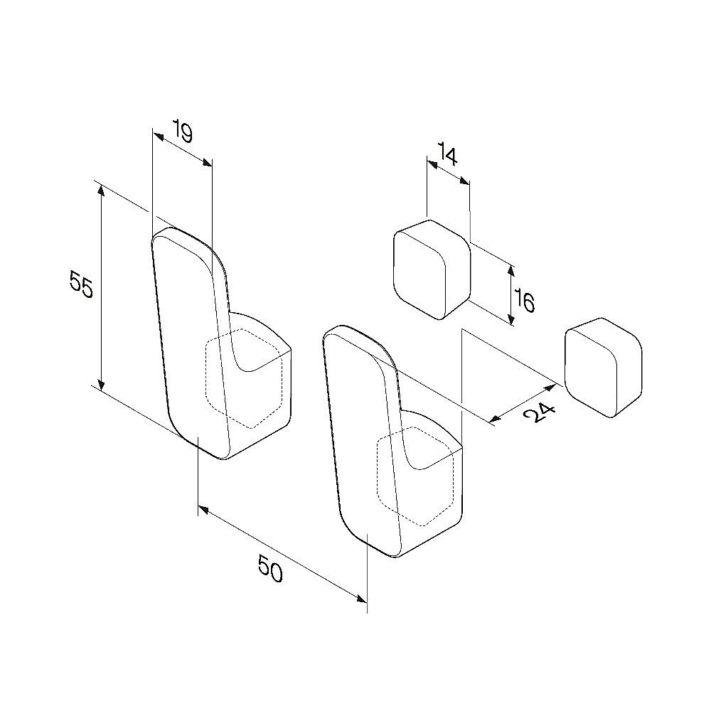 Крючок AM.PM Func A8F35622 купить в интернет-магазине сантехники Sanbest