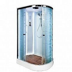 Душевая кабина Deto ЕМ1512 LED левая купить в интернет-магазине сантехники Sanbest