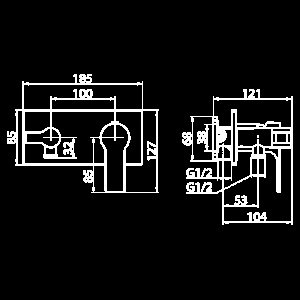 Гигиенический душ Elghansa Berkshire 15Q0943-Black (Set-84) черный купить в интернет-магазине сантехники Sanbest