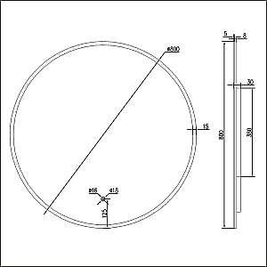 Зеркало Excellent Lumiro 80 DOEX.LU080.AC белое матовое в ванную от интернет-магазине сантехники Sanbest