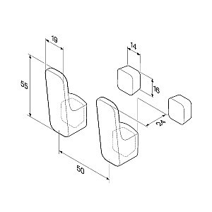 Крючок AM.PM Func A8F35622 купить в интернет-магазине сантехники Sanbest