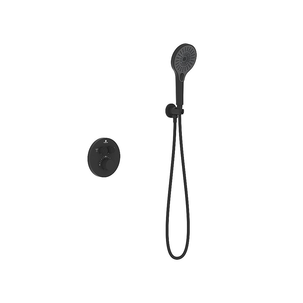 Душевая система Vincea Inspire VSFW-3I22MT5MB черная матовая купить в интернет-магазине сантехники Sanbest