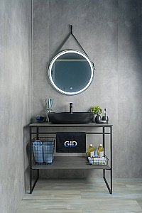 Раковина накладная Gid Lago 61 Bm1346 53345 черная матовая купить в интернет-магазине Sanbest