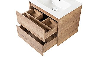Тумба с раковиной BelBagno KRAFT 60 2C-SO/BB600ETL Rovere Tabacco для ванной в интернет-магазине Sanbest