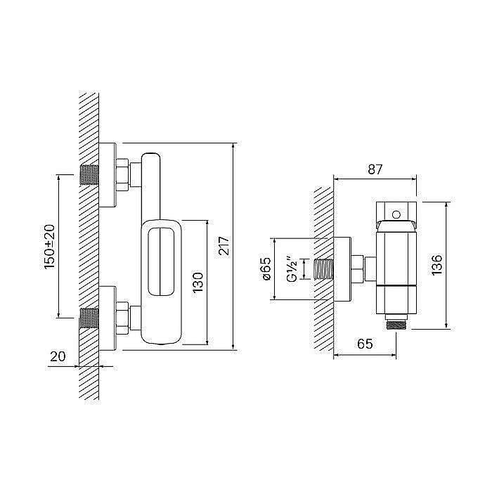 Смеситель для ванны IDDIS Slide SLISB00i02WA купить в интернет-магазине сантехники Sanbest