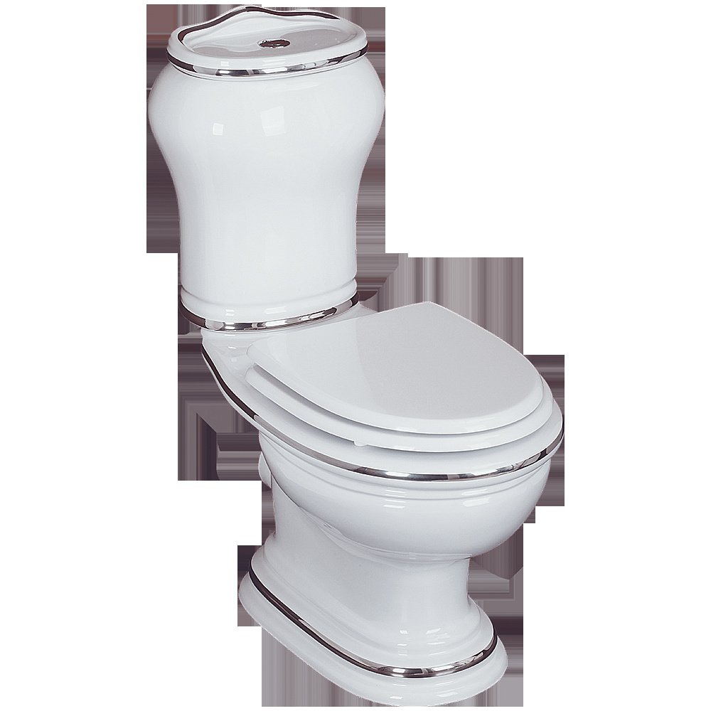 Унитаз Migliore Milady 31738 белый/декор платина D2 купить в интернет-магазине Sanbest