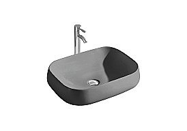 Раковина накладная Aquatek AQ5526-MG серая матовая купить в интернет-магазине Sanbest
