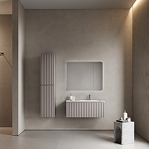 Тумба с раковиной Sancos Snob R 1.0 SNR1.0100LSM/SNR1.0100RSM Doha Soft для ванной в интернет-магазине Sanbest