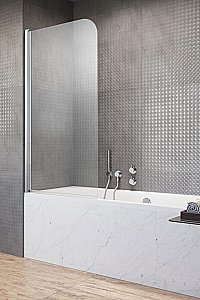 Шторка для ванны Radaway Eos PNJ 50 стекло прозрачное/профиль хром купить в интернет-магазине Sanbest