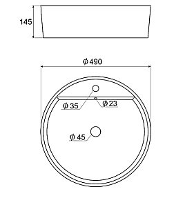 Раковина Elghansa 49 EG4039-108 белая с декором купить в интернет-магазине Sanbest