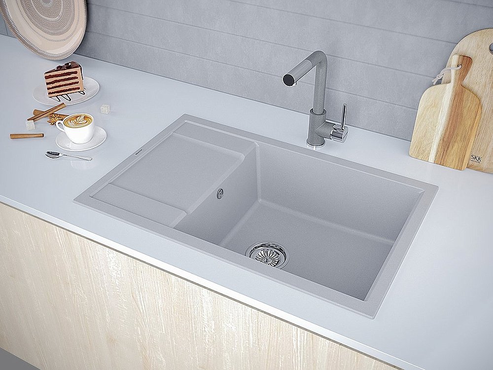 Мойка кухонная Paulmark Verlass PM317850-GRM купить в интернет-магазине сантехники Sanbest