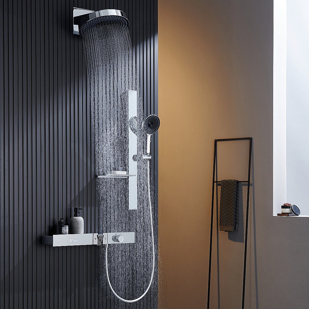 Душевая система Black&White Gravity GH-9025C купить в интернет-магазине сантехники Sanbest